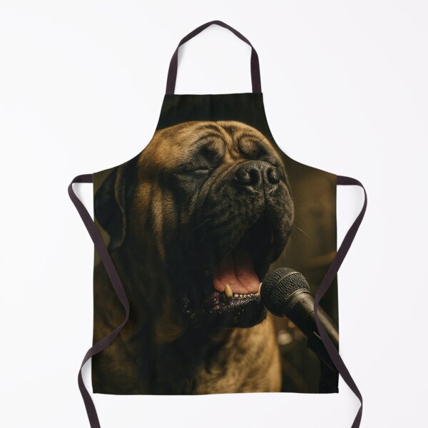 Item preview, Mastiff Singing in Dramatic Garage Band Scene designed and sold by Flying Doggo.