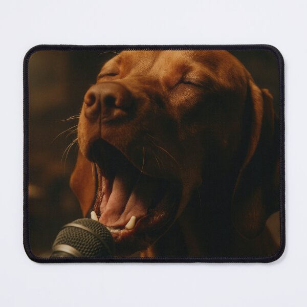 Item preview, Vizsla Singing Soulful Garage Band Ballad designed and sold by Flying Doggo.