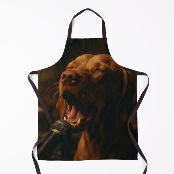 Item preview, Vizsla Singing Soulful Garage Band Ballad designed and sold by Flying Doggo.