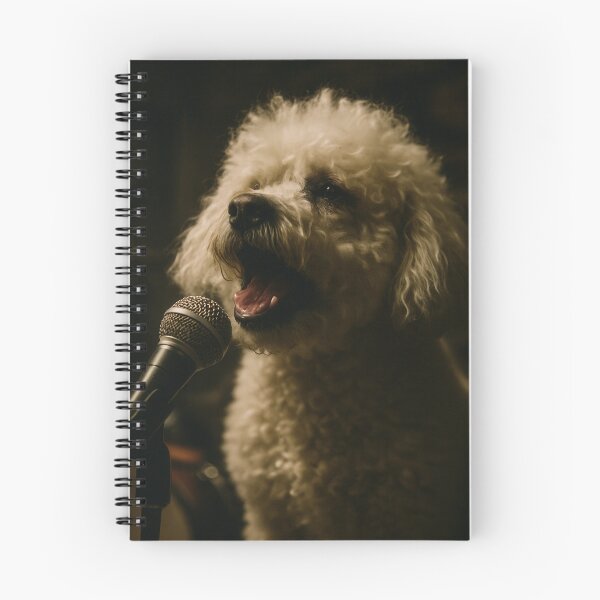 Item preview, Bichon Frise Singing with Raw Garage Band Energy designed and sold by Flying Doggo.