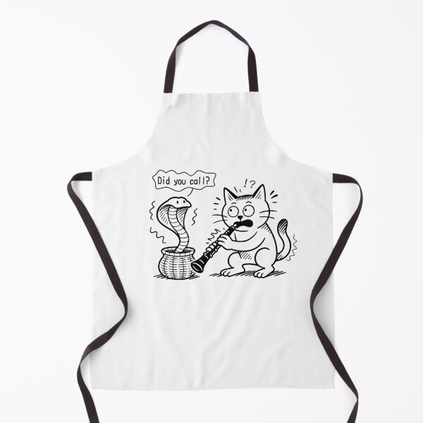 Item preview, Funny Cat with Oboe – Did You Call!? designed and sold by Takapi Labo.