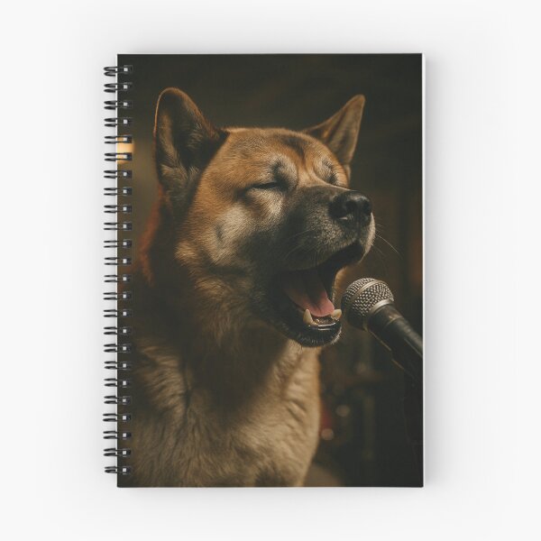 Item preview, Akita Singing in Cinematic Garage Band Performance designed and sold by Flying Doggo.