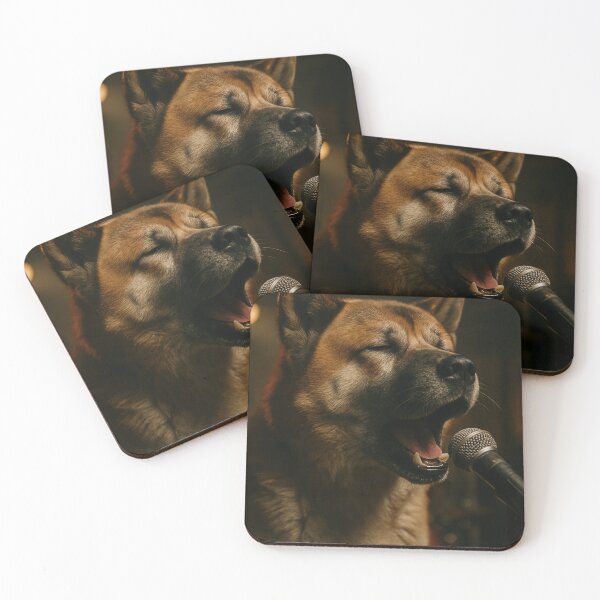 Item preview, Akita Singing in Cinematic Garage Band Performance designed and sold by Flying Doggo.