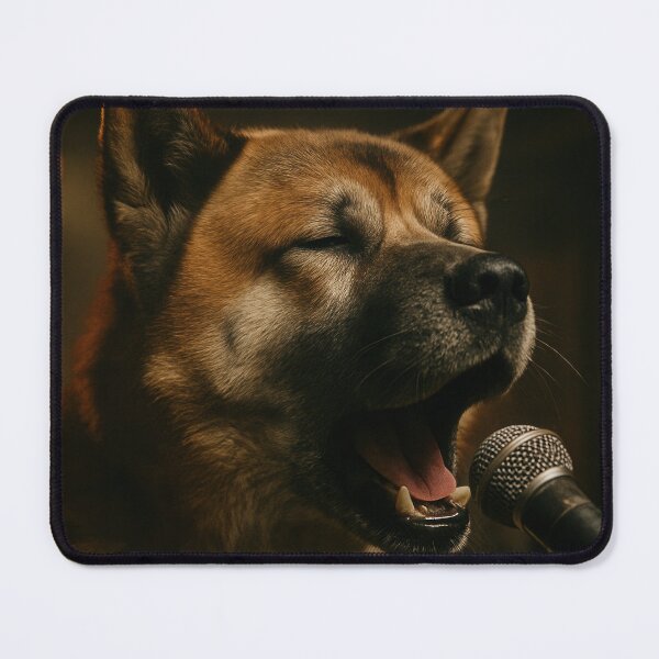 Item preview, Akita Singing in Cinematic Garage Band Performance designed and sold by Flying Doggo.
