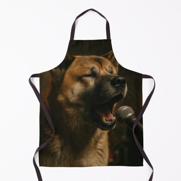 Item preview, Akita Singing in Cinematic Garage Band Performance designed and sold by Flying Doggo.