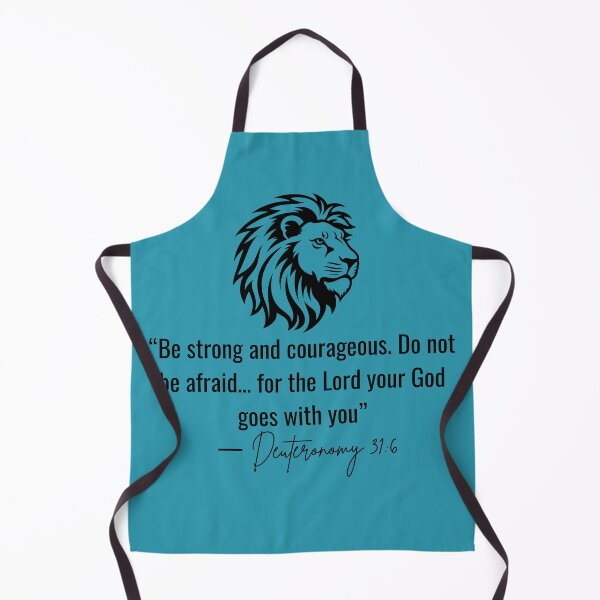 Item preview, Be Strong and Courageous – Deuteronomy 31:6 Bible Verse Quote designed and sold by Creative Faith Designz.