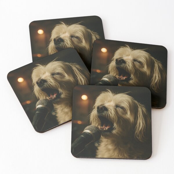 Item preview, Maltese Singing Soulful Notes in Garage Band designed and sold by Flying Doggo.