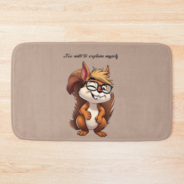 Item preview, Too Nuts To Explain Myself – Funny Squirrel Quote designed and sold by Red White Blue Studio.