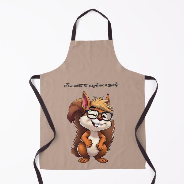 Item preview, Too Nuts To Explain Myself – Funny Squirrel Quote designed and sold by Red White Blue Studio.