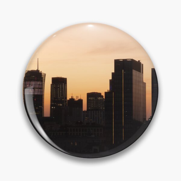 Item preview, Warsaw Skyline at Night – Illuminated Skyscrapers designed and sold by Zdrojewski.