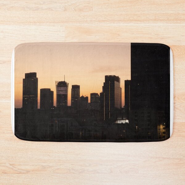Item preview, Warsaw Skyline at Night – Illuminated Skyscrapers designed and sold by Zdrojewski.