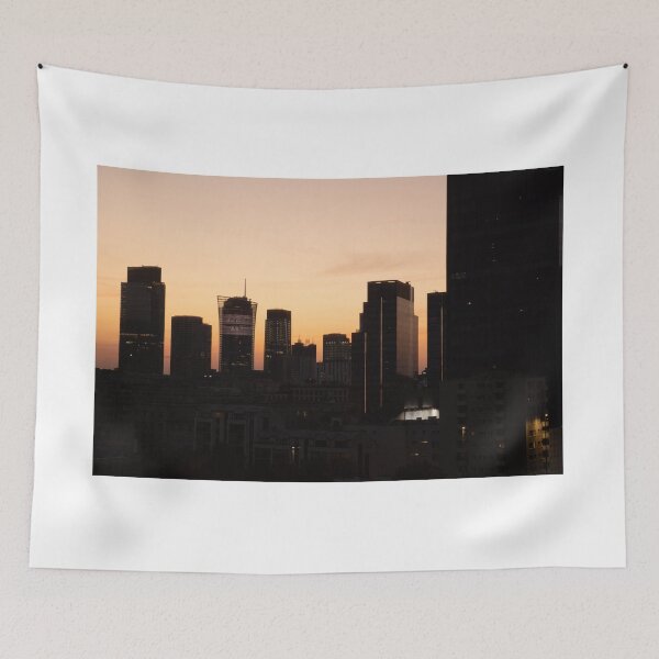Item preview, Warsaw Skyline at Night – Illuminated Skyscrapers designed and sold by Zdrojewski.