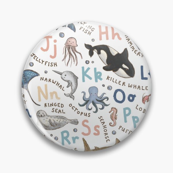 Item preview, Ocean Animals Alphabet designed and sold by Those Pencil Shavings.