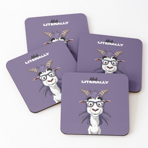Item preview, Meeh Literally – Funny Goat Quote designed and sold by Red White Blue Studio.