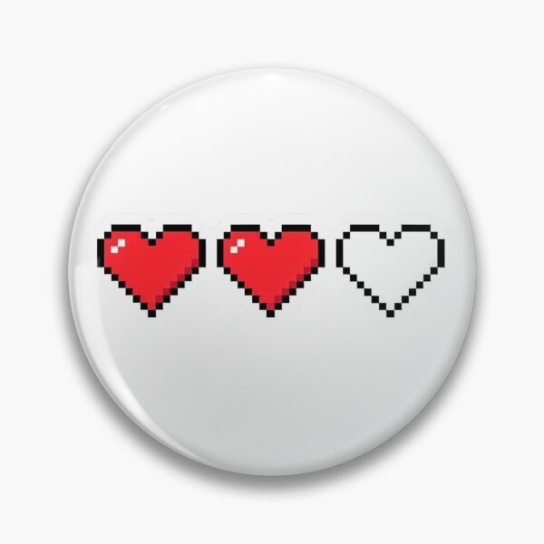 Item preview, Pixel Art 8-Bit Hearts Video Game Health Bar designed and sold by MiraDesignCo.