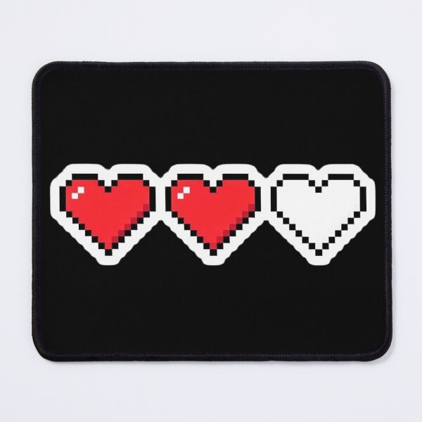 Item preview, Pixel Art 8-Bit Hearts Video Game Health Bar designed and sold by MiraDesignCo.