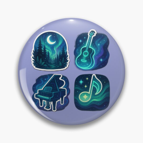 Item preview, Fantasy Music Stickers designed and sold by NutSkyArt.