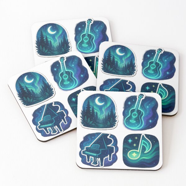 Item preview, Fantasy Music Stickers designed and sold by NutSkyArt.