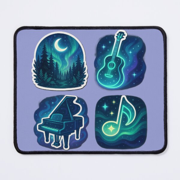 Item preview, Fantasy Music Stickers designed and sold by NutSkyArt.