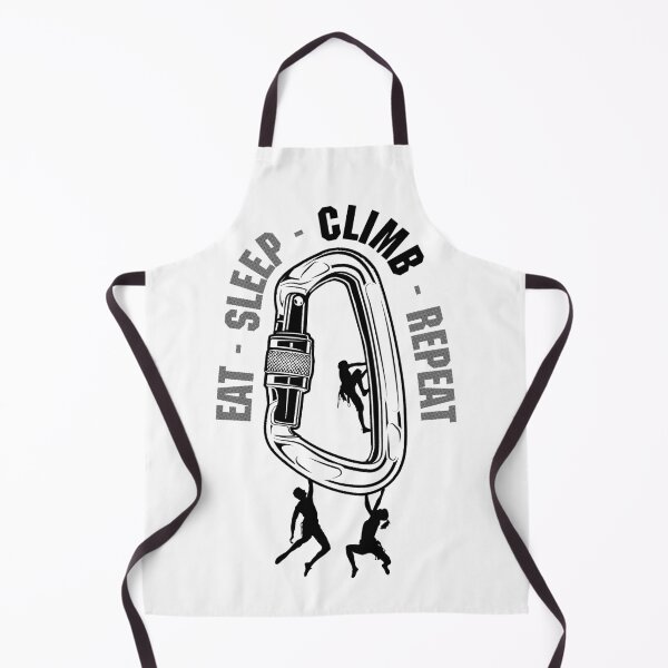 Item preview, Eat Sleep Climb Repeat Climber Carabiner Funny Rock Climbing designed and sold by GrandeDuc.