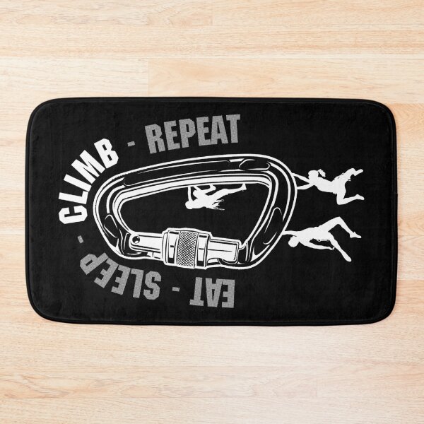 Item preview, Eat Sleep Climb Repeat Climber Carabiner Funny Rock Climbing designed and sold by GrandeDuc.