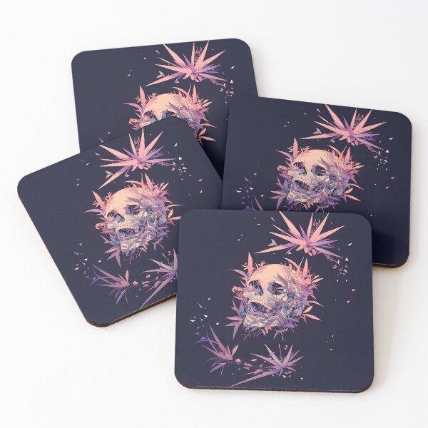Item preview, Surreal Skull with Neon Wild Plants designed and sold by Christian Weiss.