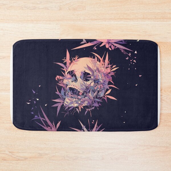 Item preview, Surreal Skull with Neon Wild Plants designed and sold by Christian Weiss.