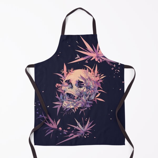 Item preview, Surreal Skull with Neon Wild Plants designed and sold by Christian Weiss.