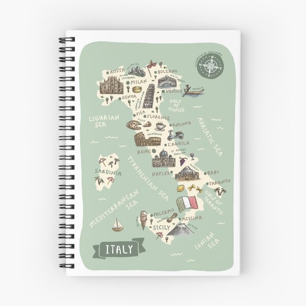 Item preview, Map of Italy designed and sold by Those Pencil Shavings.