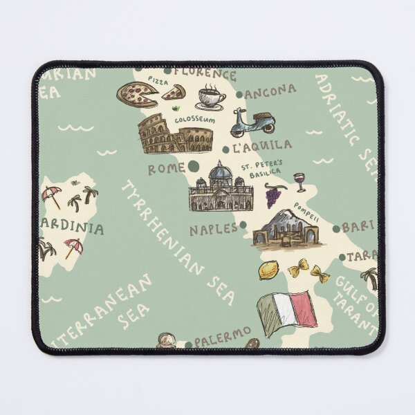 Item preview, Map of Italy designed and sold by Those Pencil Shavings.