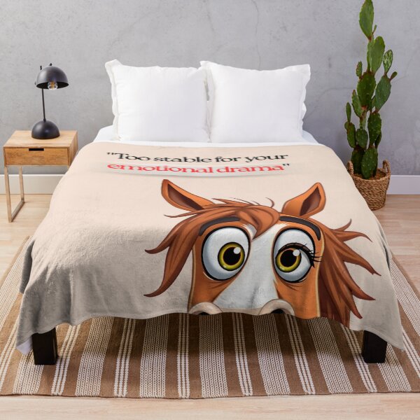 Item preview, Too Stable for Your Emotional Drama – Horse Quote Design designed and sold by Red White Blue Studio.