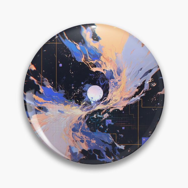 Item preview, Abstract Cosmic Portal with Neon Swirl designed and sold by Christian Weiss.