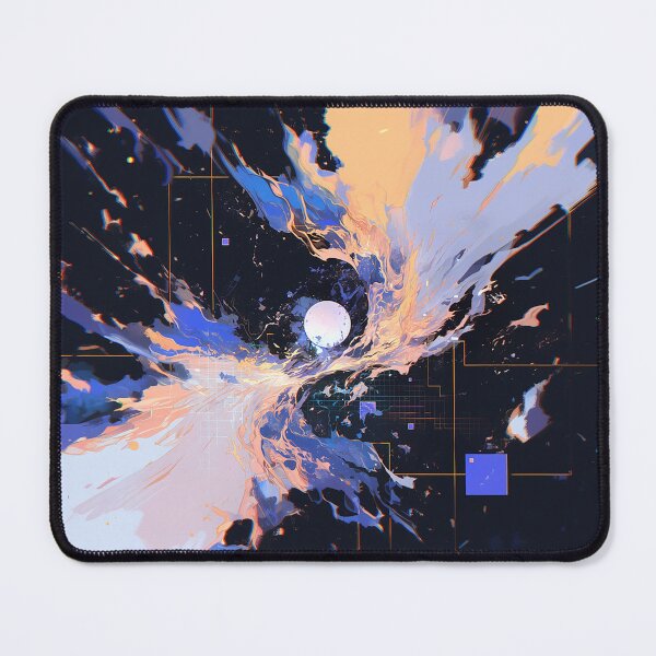 Item preview, Abstract Cosmic Portal with Neon Swirl designed and sold by Christian Weiss.