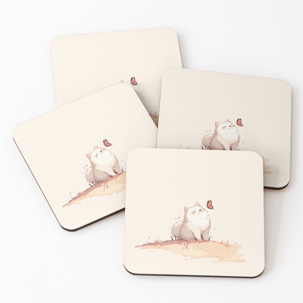 Item preview, Cute Fluffy Dog with Butterfly designed and sold by Christian Weiss.