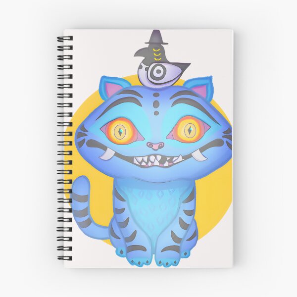 Item preview, Mystical Blue Tiger Beast with Hat Bird Companion designed and sold by SuzanneViseur.