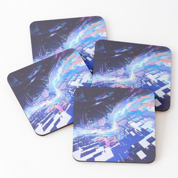 Item preview, Digital Cosmic Stream in Glitch Style designed and sold by Christian Weiss.
