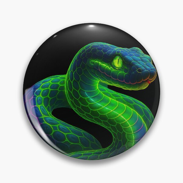 Item preview, Cyberpunk neon snake with bright contours and colors designed and sold by BreakingWorse.