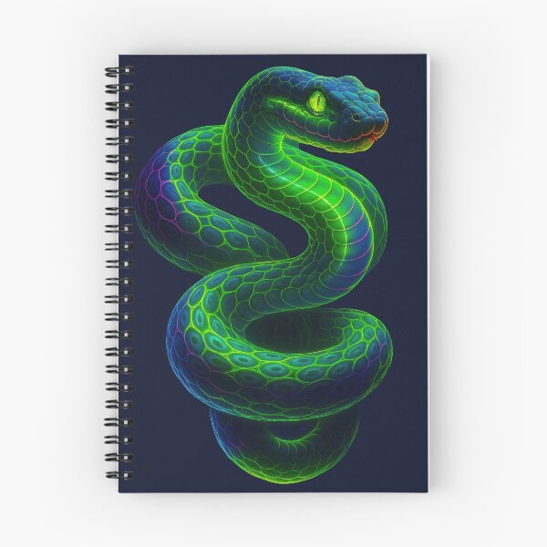 Item preview, Cyberpunk neon snake with bright contours and colors designed and sold by BreakingWorse.