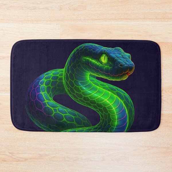 Item preview, Cyberpunk neon snake with bright contours and colors designed and sold by BreakingWorse.