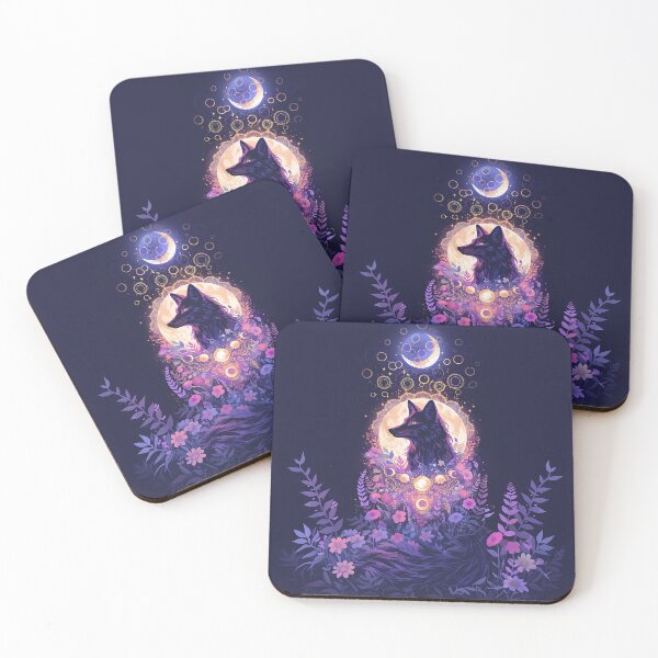 Item preview, Lunar Wolf with Floral Magic designed and sold by Christian Weiss.