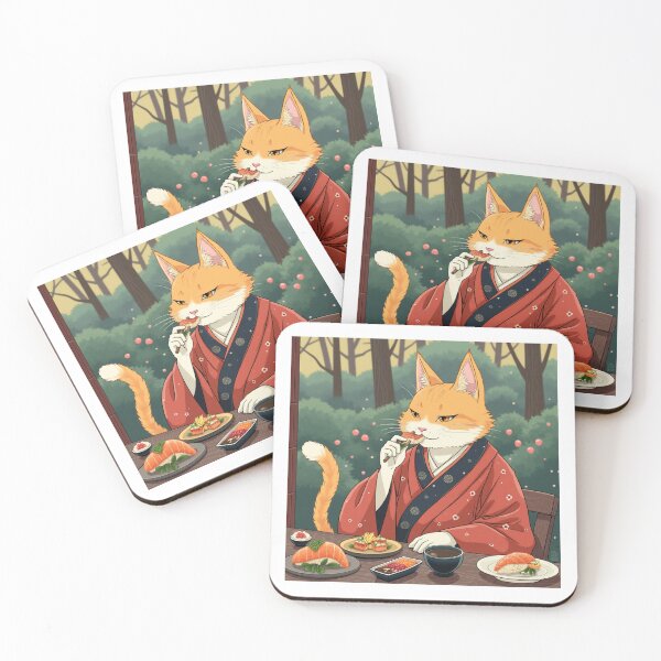 Item preview, Samurai Sushi Cat  designed and sold by Atlantico54.