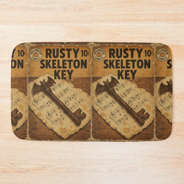 Item preview, Spooky Ephemera: Rusty skeleton key designed and sold by bapupa.