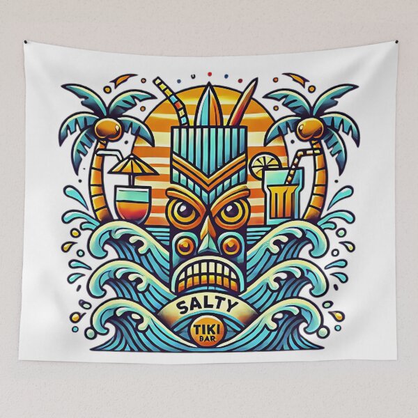 Item preview, Tiki Cocktail Surf designed and sold by SaltySpraySurf.