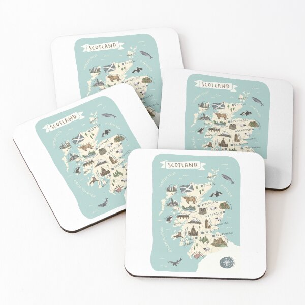 Item preview, Map of Scotland designed and sold by Those Pencil Shavings.
