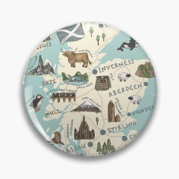 Item preview, Map of Scotland designed and sold by Those Pencil Shavings.