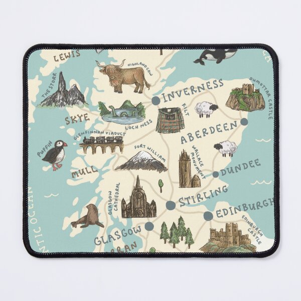 Item preview, Map of Scotland designed and sold by Those Pencil Shavings.