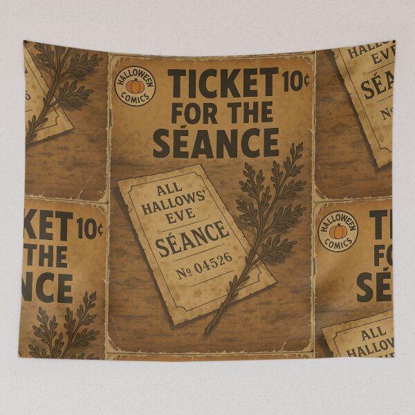 Item preview, Spooky Ephemera: Ticket for the séance designed and sold by bapupa.