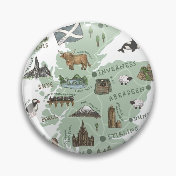 Item preview, Map of Scotland designed and sold by Those Pencil Shavings.
