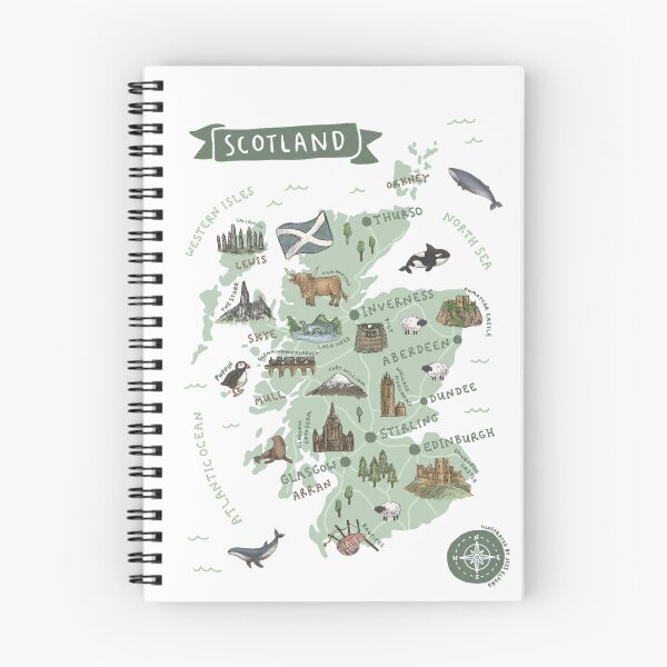 Item preview, Map of Scotland designed and sold by Those Pencil Shavings.