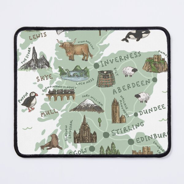 Item preview, Map of Scotland designed and sold by Those Pencil Shavings.